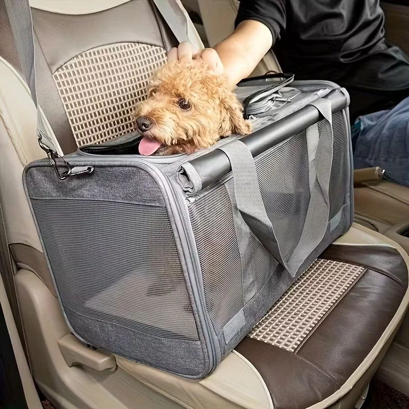 Airline Approved Pet Carrier Durable, Breathable Medium Cat and Small Dog Carrier 1005009998962602