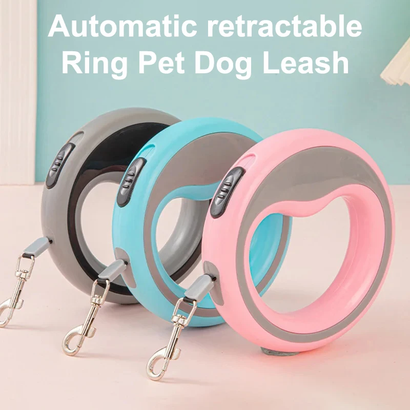 250cm/98.43in Automatic Retractable Dog Leash Outdoor Training Pet Lead for Small Medium Durable 1005009999581439