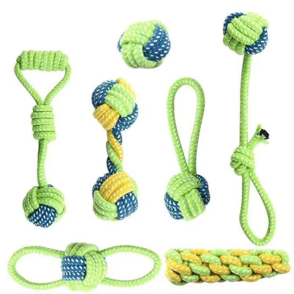 Pet Dog Toys for Large Small Dogs Toy Interactive Cotton Rope Mini Ball for Dogs 1005009999774018