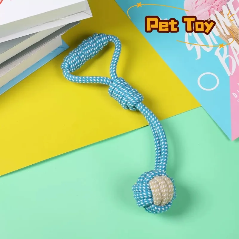 Pet Dog Toys for Large Small Dogs Toy Interactive Cotton Rope Mini Ball Accessories Toothbrush Chew 1005010002486508