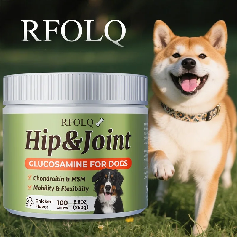 Hip & Joint Chews, Contains Glucosamine to Relieve Dog Pain, Promote Hip and Joint Health 1005010002502695
