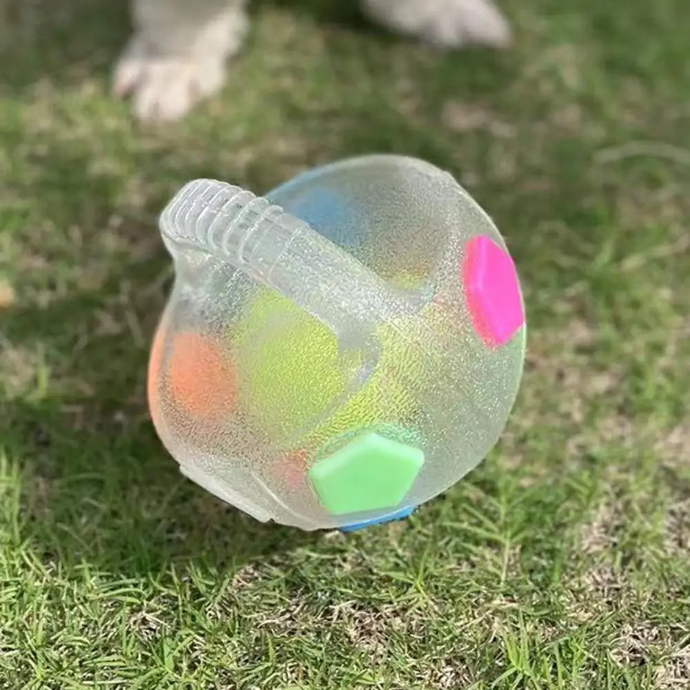 Dog Calming Ball Interactive Football Toy Pets Toss and Fetch with Squeaker Treat Dispensing 1005010003553511
