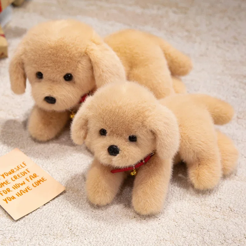 New Lifelike Labrador Retriever Plush Toys Cozy Fluffy Cuddly Lying Prone Puppy Doll Warm Kids 1005010008403774