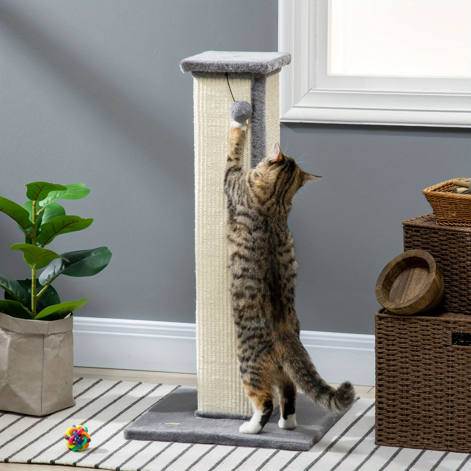 32" Tall Sisal Cat Scratching Post 1005010012710953