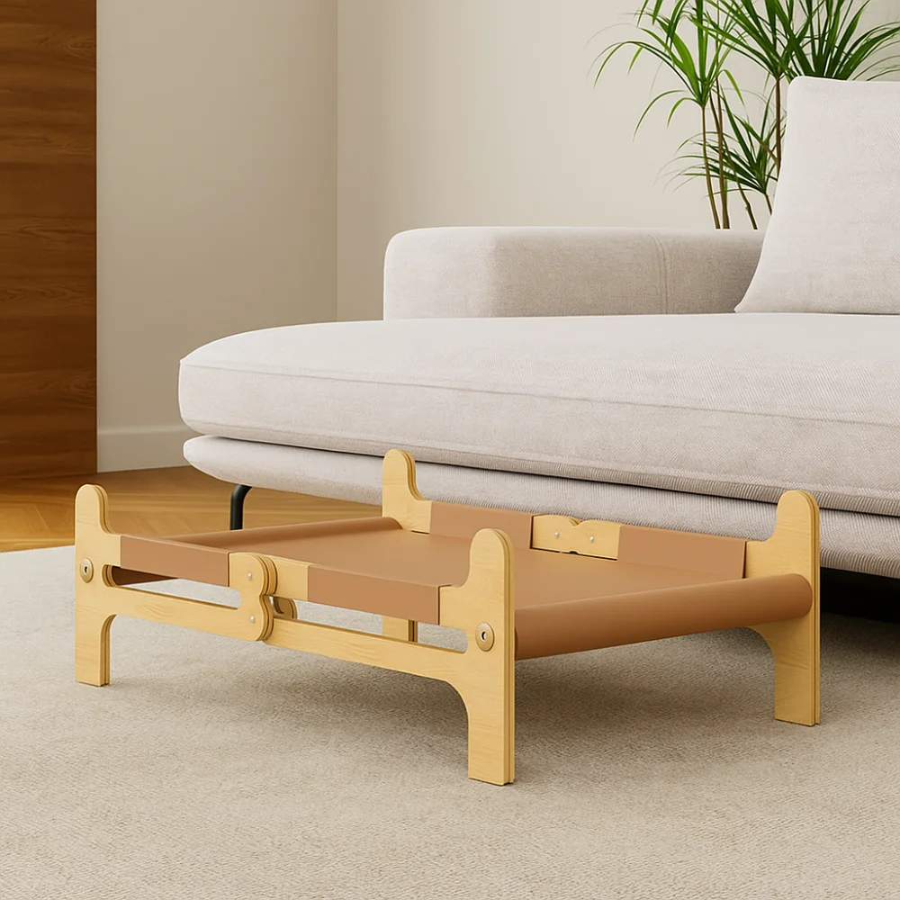Stable Wear Resistant Pet Sofa Bed Breathable Detachable Cat Sleeping Bed Moisture-proof Cat Condo 1005010013102619