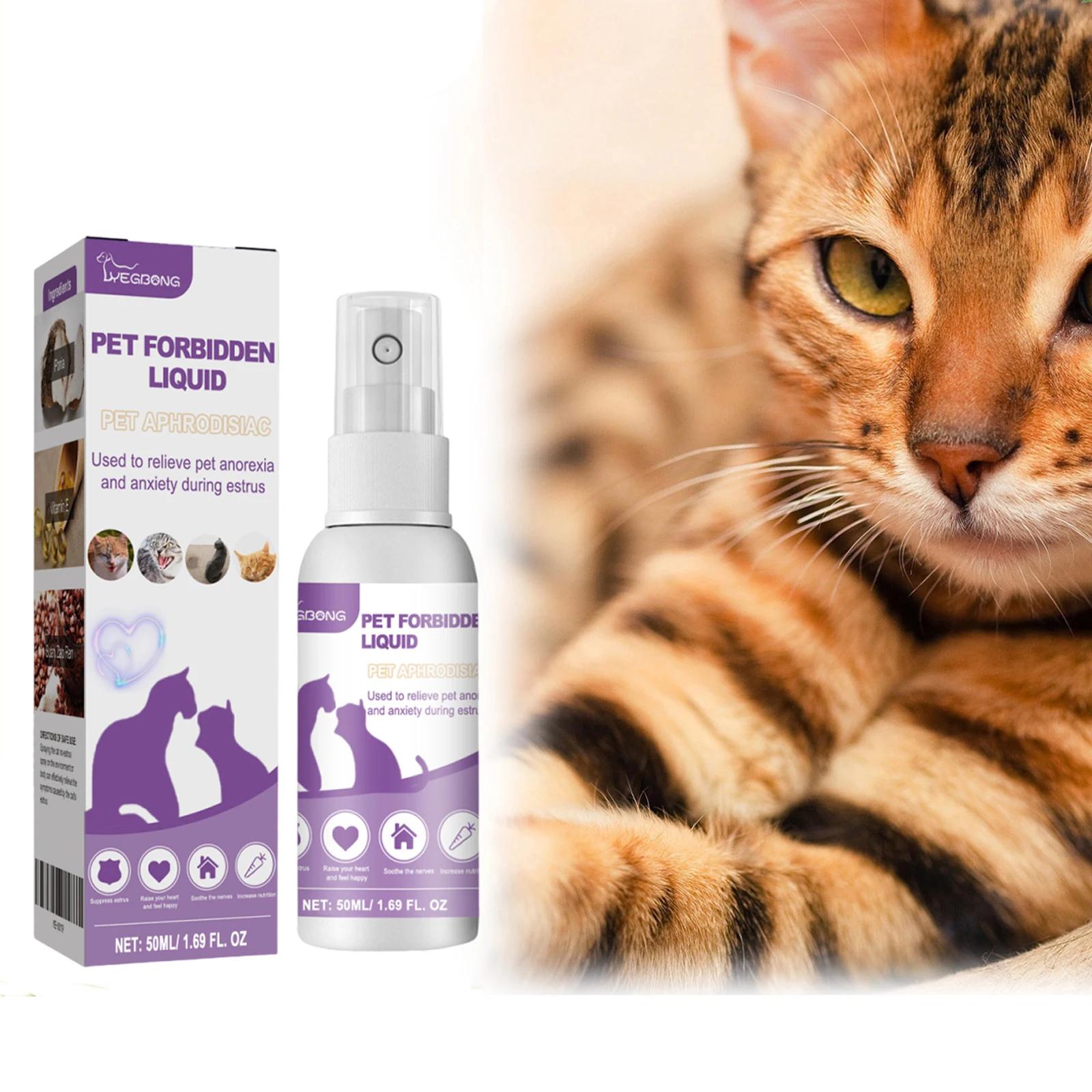Pet Calming Spray Pheromone Mood Calming Diffuser Improve Estrus Agitation Anxiety Relief Prevent 1005010017874897