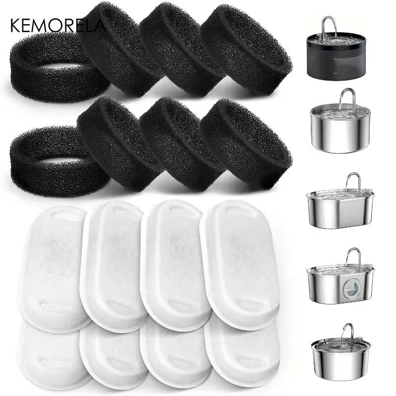 8PCS Cat Water Fountain Replacement Filters, for Clean Drinking Water 1005010019187489