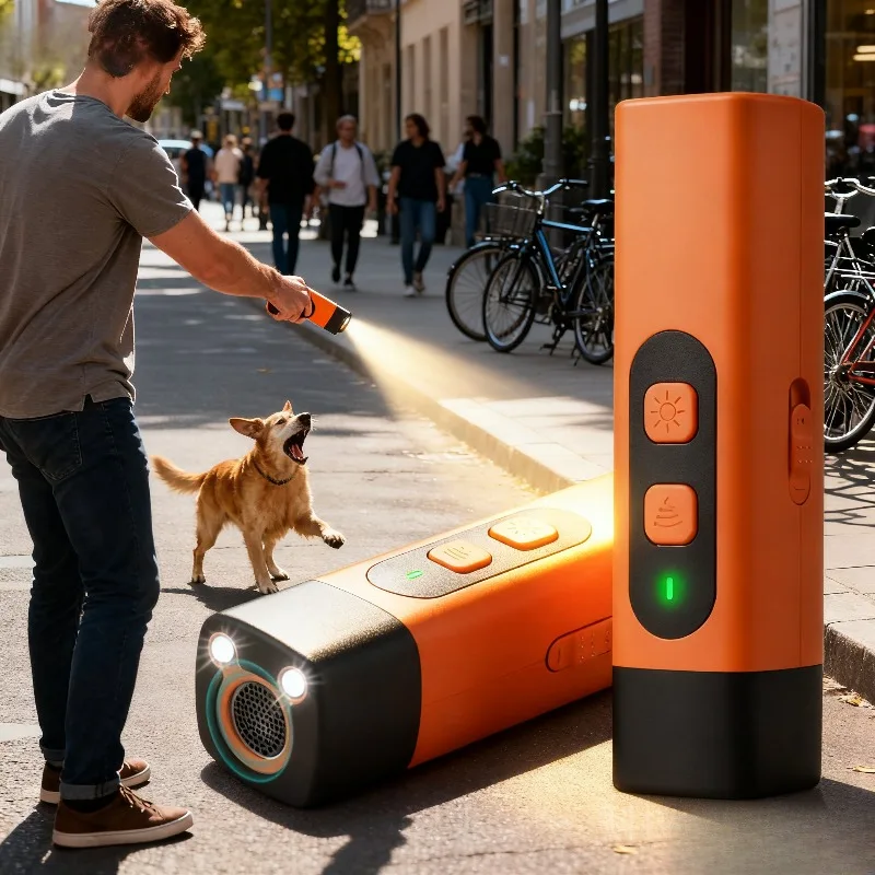 Ultrasonic Bark Stopper AntiBark Device for Dog Repeller BarkingDevices withLEDFlashlight Stop Bad 1005010019343725