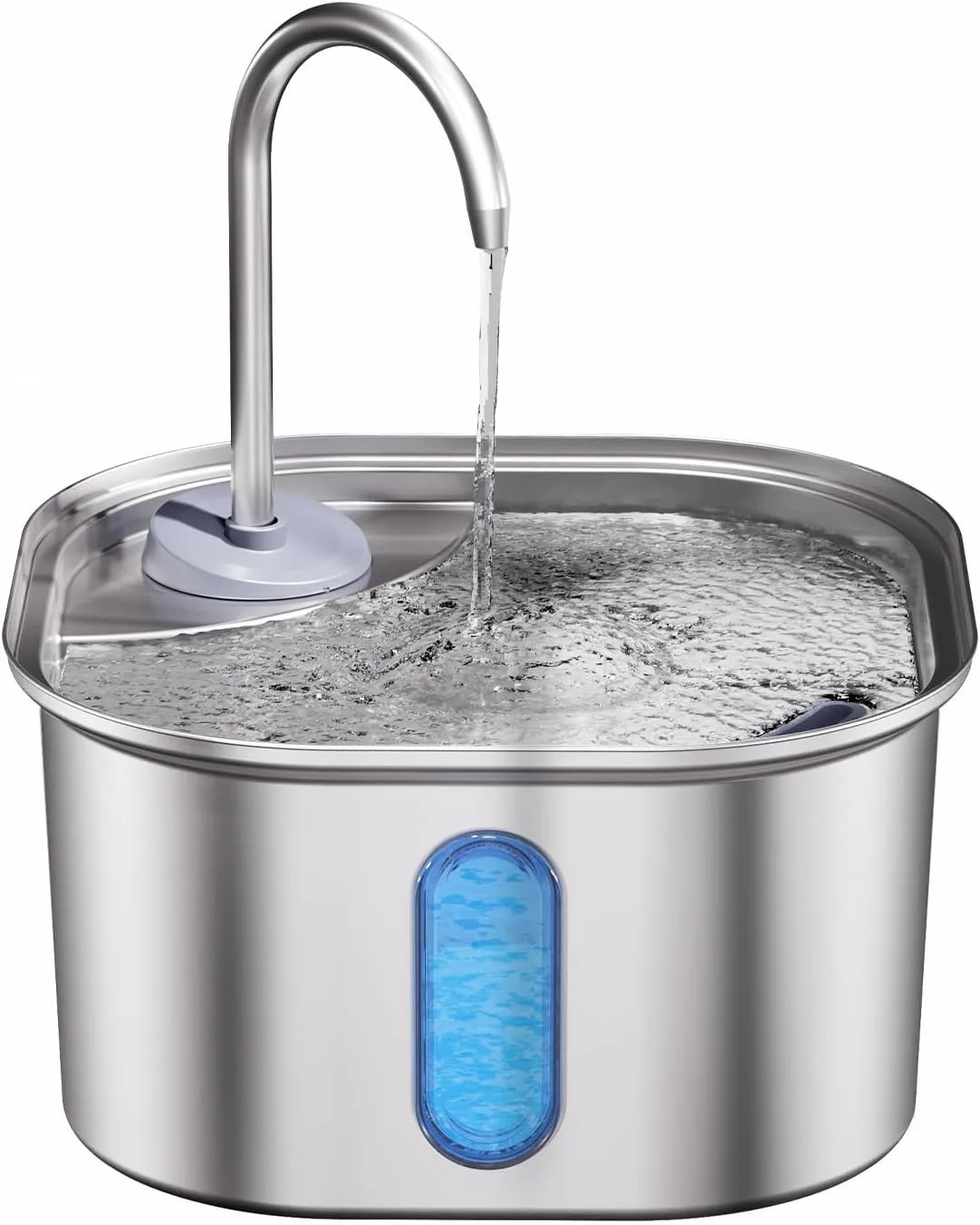Cat Water Fountain Stainless Steel 108oz/3.2L Quiet Automatic Water Dispenser for Dogs 1005010023454553