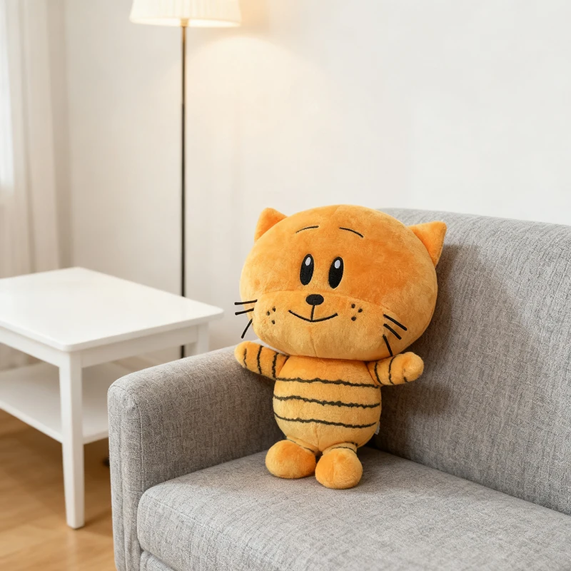 Cute Dog Man Plush Toys Yellow Lil Petey Cat Plush Soft Stuffed Cartoon Animals Toys Gifts For 1005010024340196