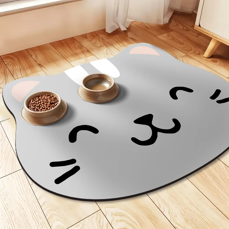 Simple special-shaped pet feeding mat diatom mud non-slip pet mat cat and dog universal drinking 1005010024843504