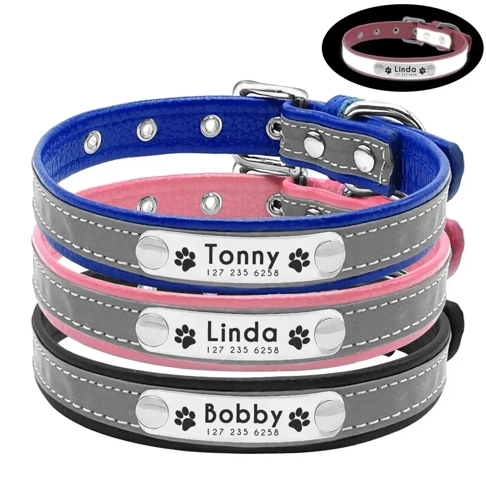 Customize Name Reflective Pet Collar 1005010027707814