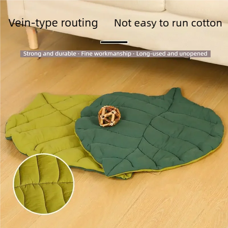 Dog Leaf Mat, Four Seasons Mat, Dog and Cat Blanket, Sofa, Breathable Pet Dog Bed, Washable 1005010029467640