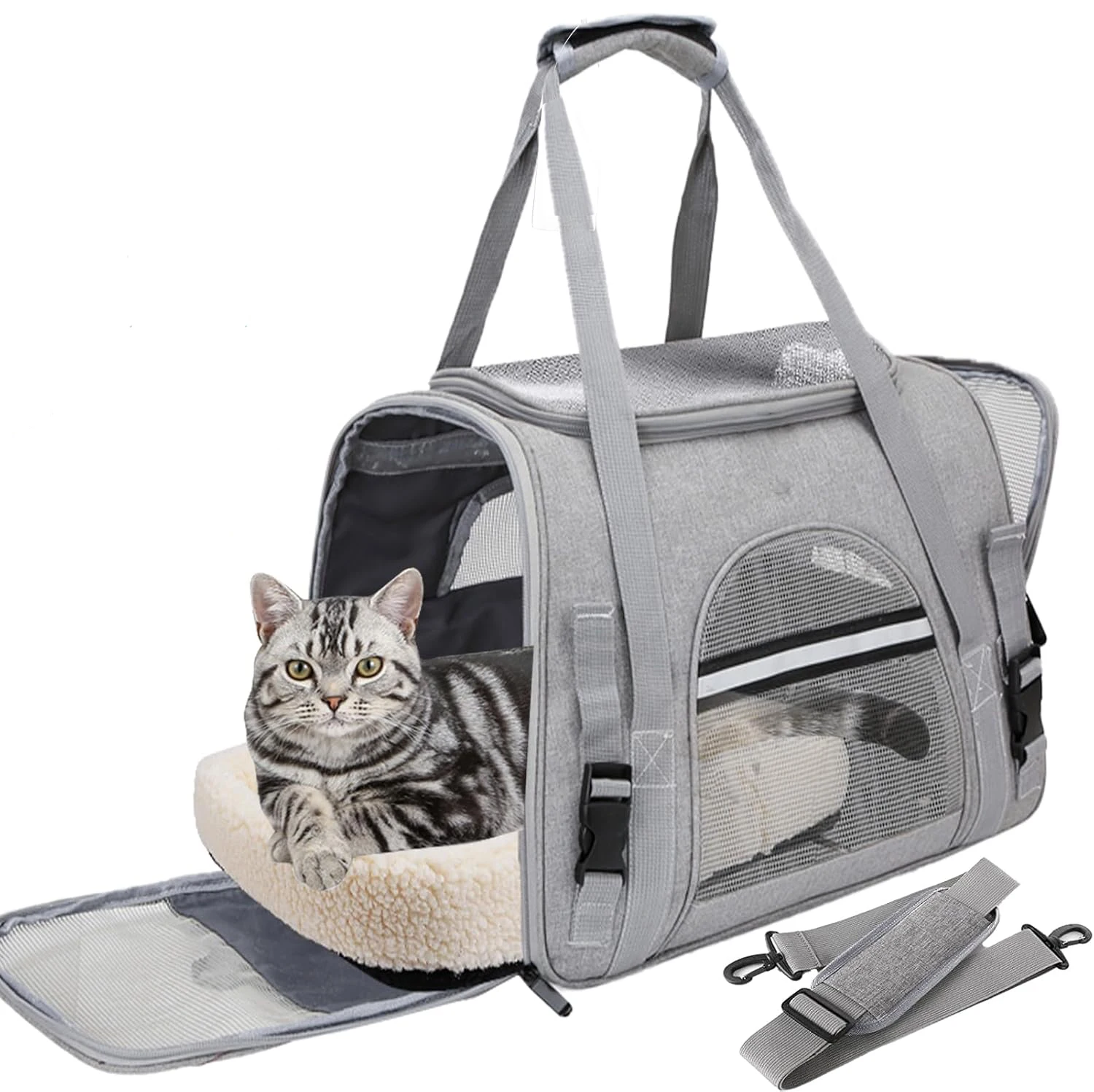 Pet Carrier Bag Airline Approved Up for Cats and Dogs Up to 20LBs 1005010038666379