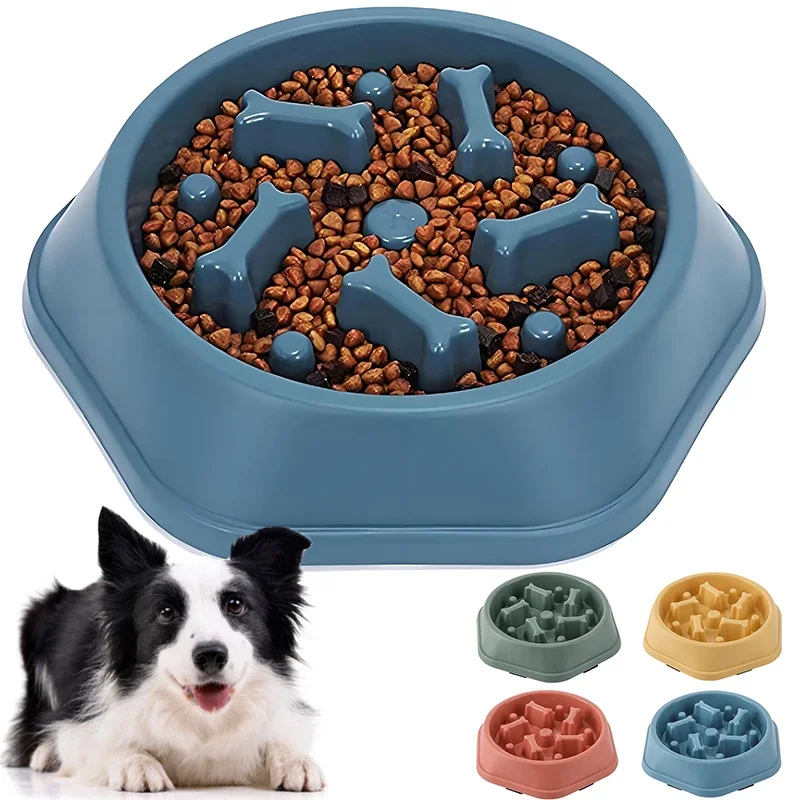 Slow Feeder Dog Bowl Anti-Choking Puppy Food Anti-Slip Pet Eating Dishes Puzzle Feeders for Dogs 1005010041326982