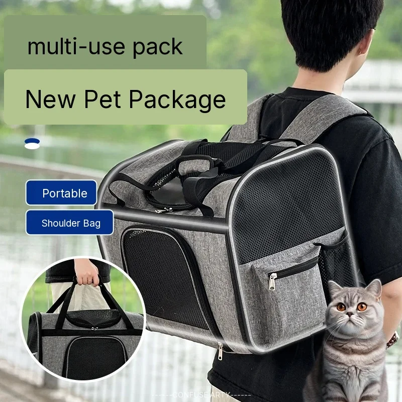 Pet Carrier Backpack Large Capacity Breathable Foldable Backpack Outdoor Travel Portable Pet 1005010044123169