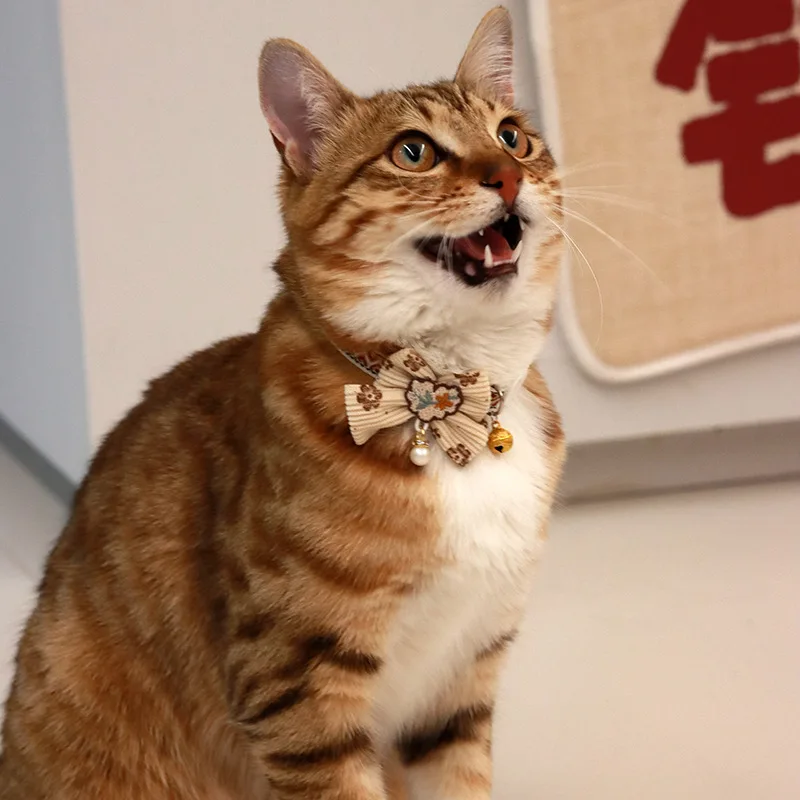 Safe Cat Collar with Bell, Bow Tie 1005010048132147