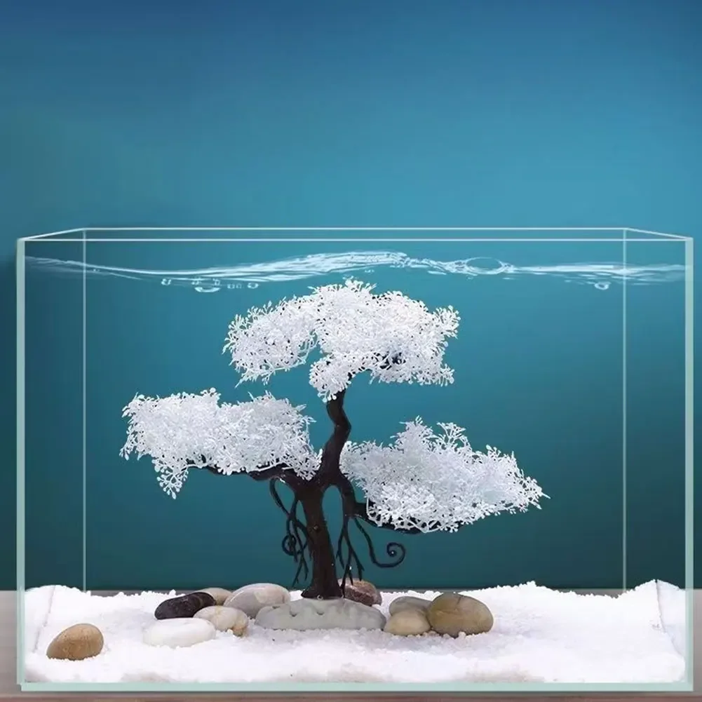 Realistic Sakura Aquarium Fish Tank Decoration Creative Beautiful Ornament Decor Office 1005010049647957