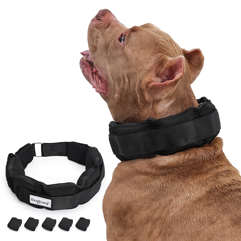 Adjustable Luxury Training Collar for Large Dogs Reflective Nylon Mesh Polyester Dog Fitness Gear 1005010052667611