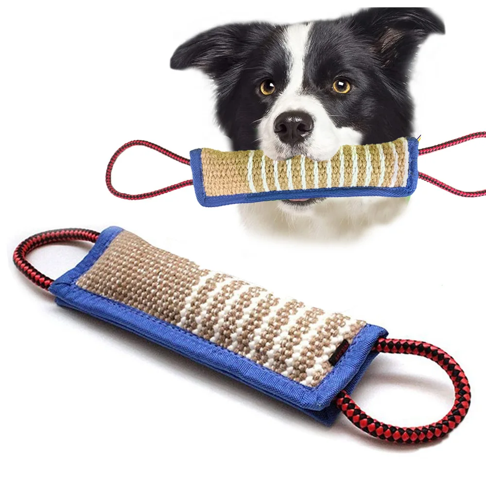 1pc Durable Jute Dog Chew Toy, Bite-Resistant Teething Stick for Puppies & Adult Dogs 1005010053459751