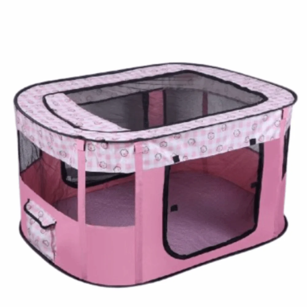 Comfortable Portable Pet Playpen Collapsible Breathable Folding Pet Cage 300D Oxford Cloth 1005010053503314