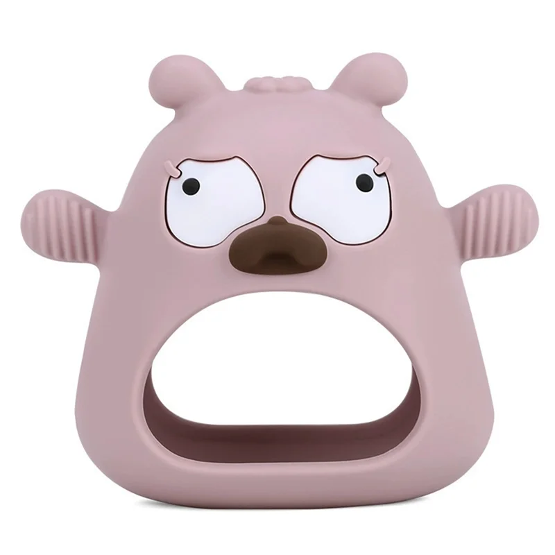 M12k-Baby Teether, cute Dog Buddy Silicone Teething Gloves for Newborn Care Gums Sucking Needs 1005010055395608