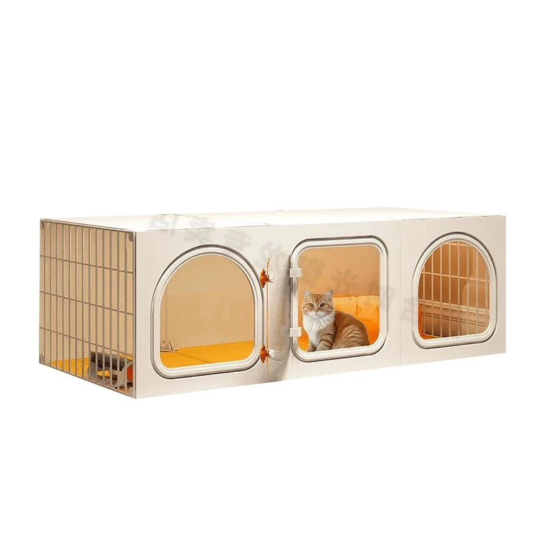 Hot Sale Cute Cat House Cat Cage With Box Indoor DIY Cat Playpen For Pet 1005010071018822