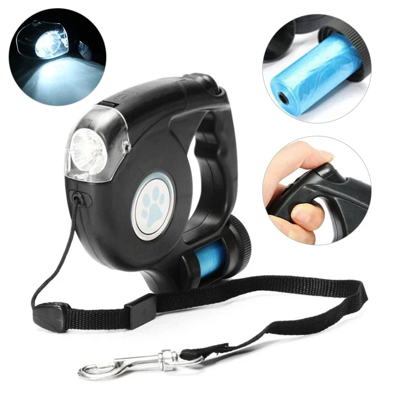 Pet Leash for Dogs Cats Night Travel Safety Pet Traction Rope 4.5M Dog Accessories Multifunctional 1005010071041815
