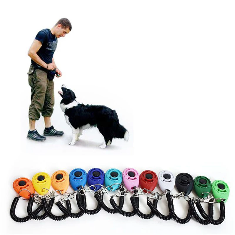 10 Pcs Dog Training Clicker with Adjustable Wrist Strap Dogs Click Trainer Aid Sound Key for 1005010075708040