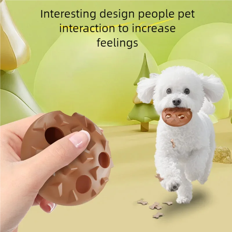 Pet Dog Interactive Chew Toy Puppy Teeth Cleaning Molar Bite Resistant Food Dispensing Toy For 1005010076635093