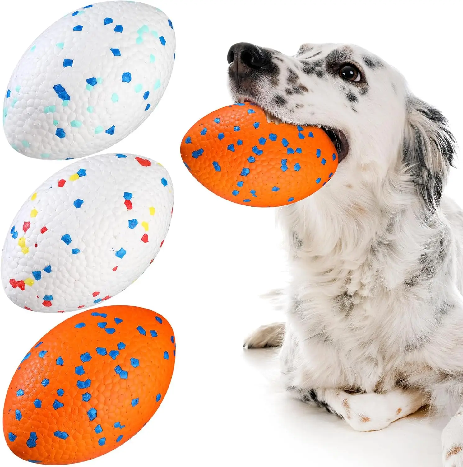 Dog Ball for Aggressive Chewers Tough Large Indestructible Dog Footballs Outdoor Floating Fetch 1005010088547749