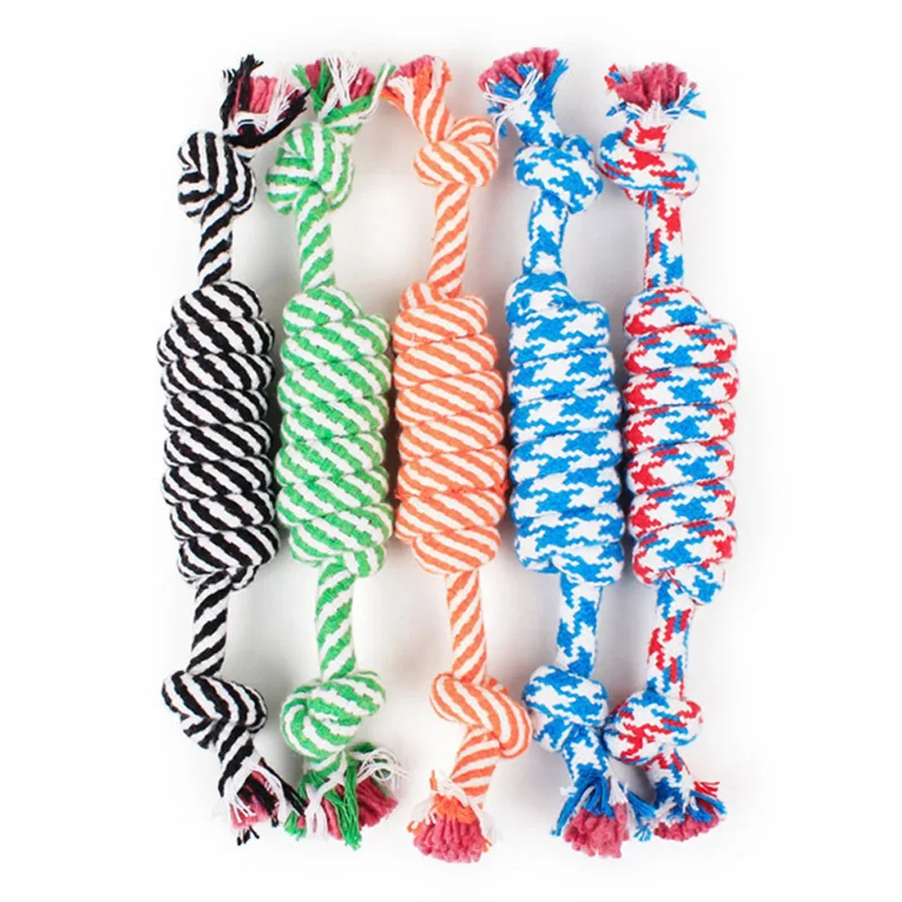 1 Pcs 20CM Dog Toys Funny Cotton Rope Toys For Small Puppy Dogs Pet Chew Toys Pet Supplies Random 1005010088569813