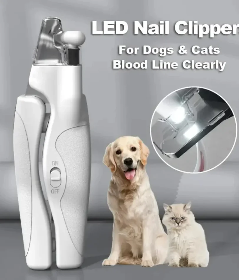 Pet Nail Clipper with LED Light Dog Cat Special Blood Line Scissors Multifunction Nail Trimmer Pet 1005010090577791