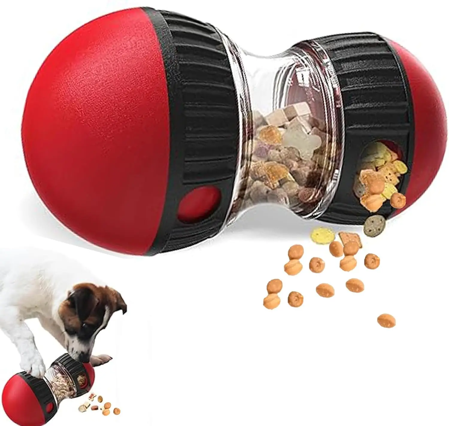 Dog Toys & Adjustable Slow Feeder Ball, Dog Puzzle Toy – Ideal Toys to Keep Them Busy 1005010093023704