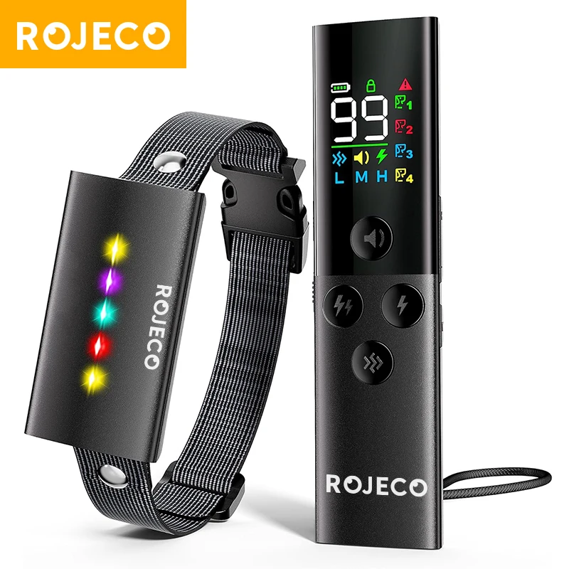 ROJECO Dog Training Collar with Remote Control 1600FT IP67 Waterproof Electric Dog Collar For Pet 1005010100831886