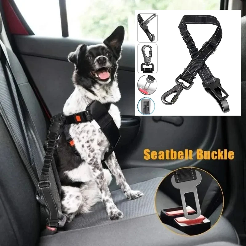 Adjustable Pet Dog Car Seat Belt Safety Leash Vehicle Belts Reflective Nylon Rope Harness Dog 1005010106125188