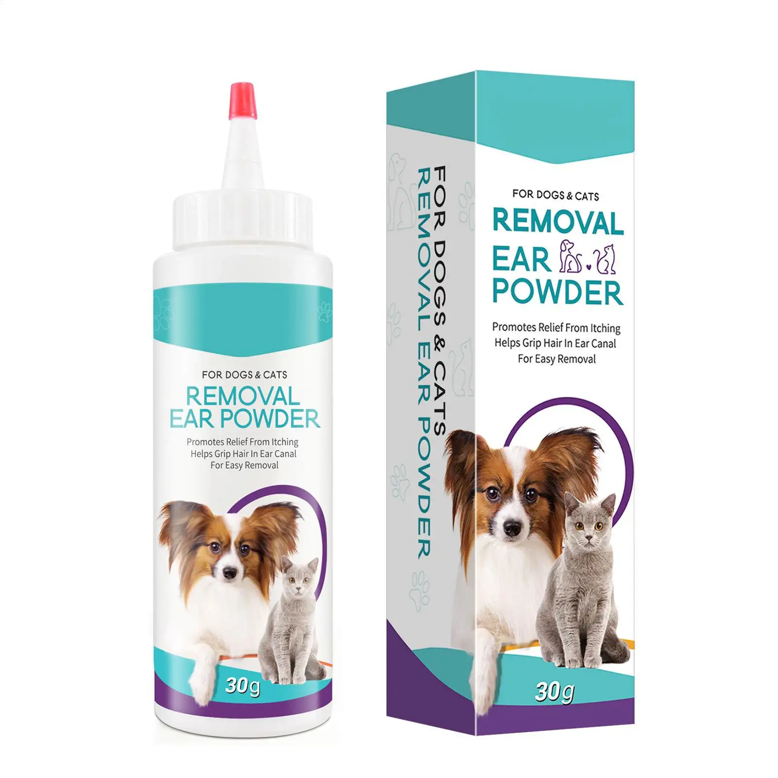 30G Pet Ear Powder Painless Ear Hair Removal Powder For Dogs And Pets Ear Cleaning Tool Ear Washing 1005010107588277