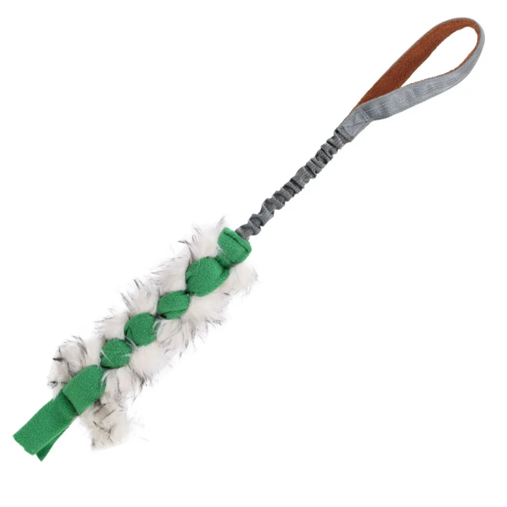 Puppy Rope Toy Colorful Dog Tug Toy Plush Elastic Drawstring Dog Interactive Toy Squeaky Pet Chew 1005010128361998