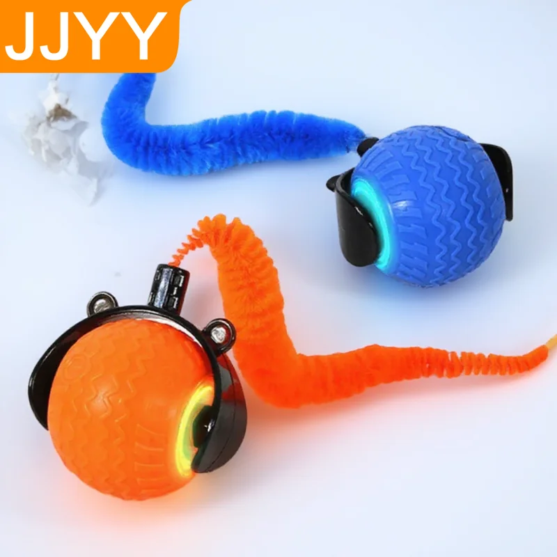 Automatic Rotating Smart LED Interactive Cat Teasing Ball Obstacle Avoidance Playful Pets Toy 1005010129352714