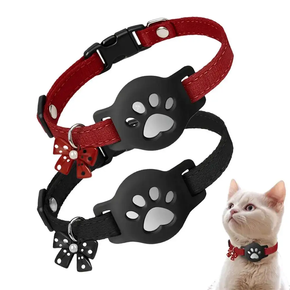 Pet Reflective Collar Locator Cat Dog IOS Android Air Tag Holder Waterproof Adjustable GPS Tracker 1005010132756025