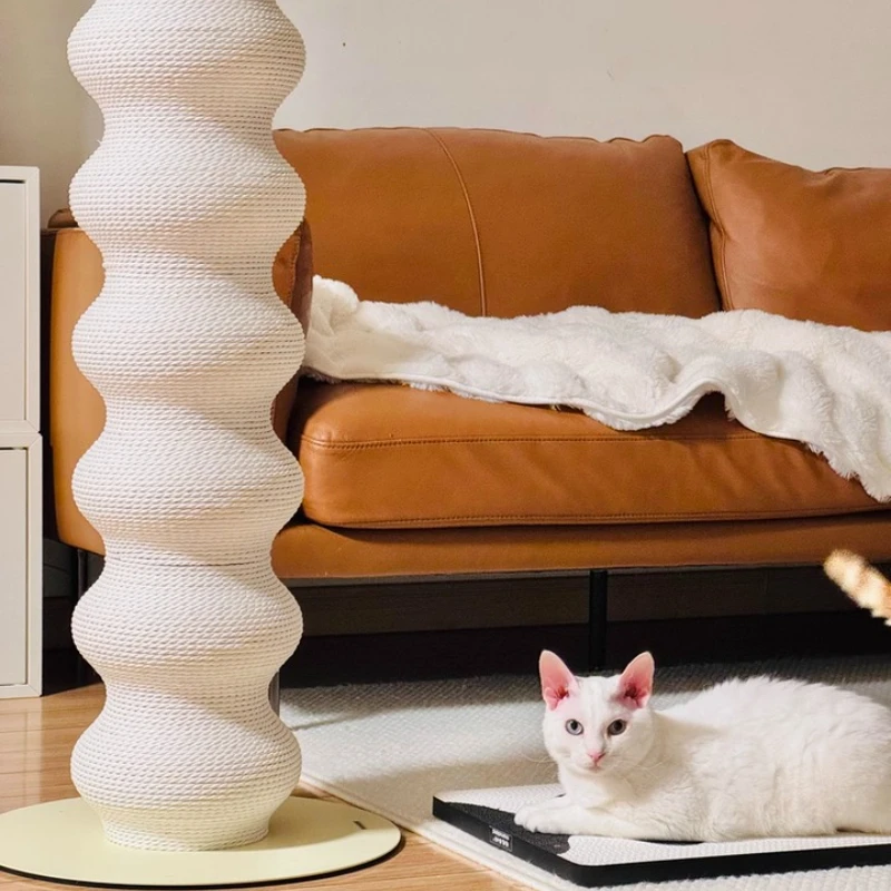 Vertical Cat Scratching Post Durable Sisal Scratch Pole for Climbing Non-Shedding Toy Tree 1005010152653019