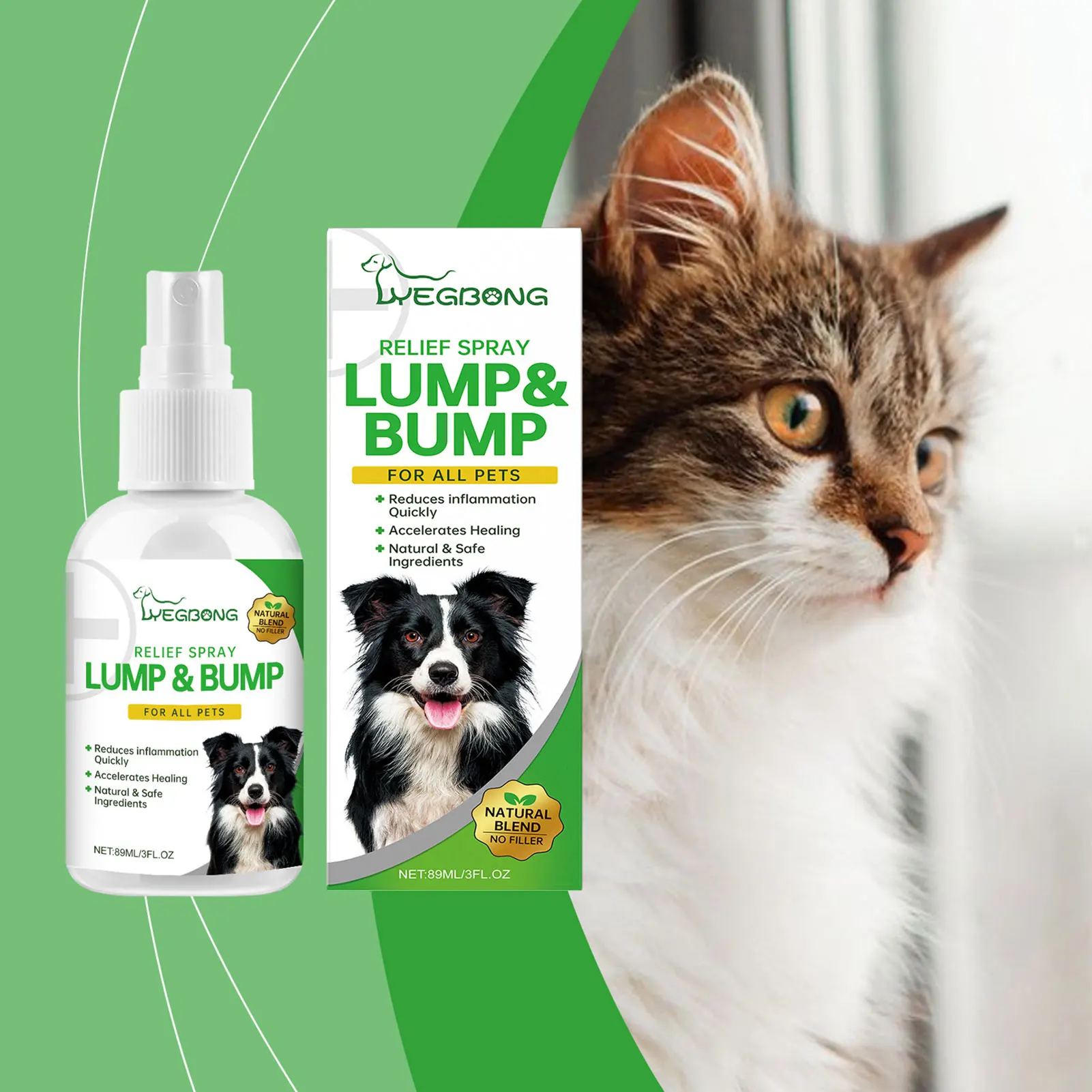 Lump Bumps Pet Body Care Spray Skin Swelling Redness Anti-Inflammatory Relief Agents Anti-Itch 1005010153284746