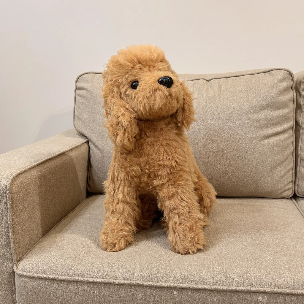 Lifelike Poodle Plush Toy Simulation Pet Dog Doll Children's Gift Suitable for Home Decoration 1005010154181476