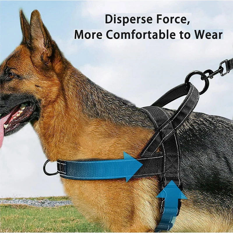Tactical Dog Harness Anti Pull Nylon Adjustable for Large Breeds Outdoor Training Vest with Handle 1005010159678504
