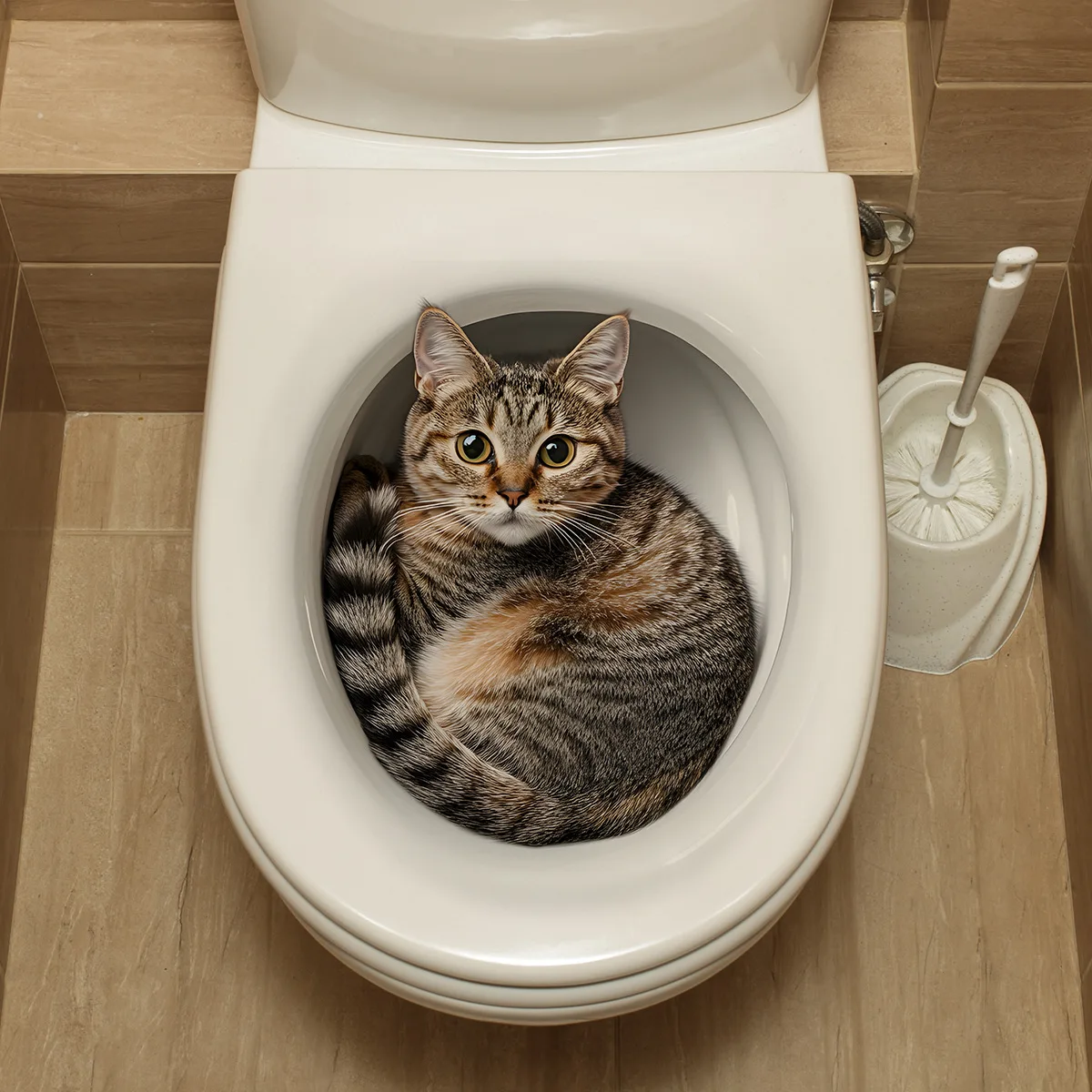 3D Funny Cat Toilet Sticker Bathroom Toilet Cover Sticker Wall Stickers Animal Wc Accessories For 1005010163186127