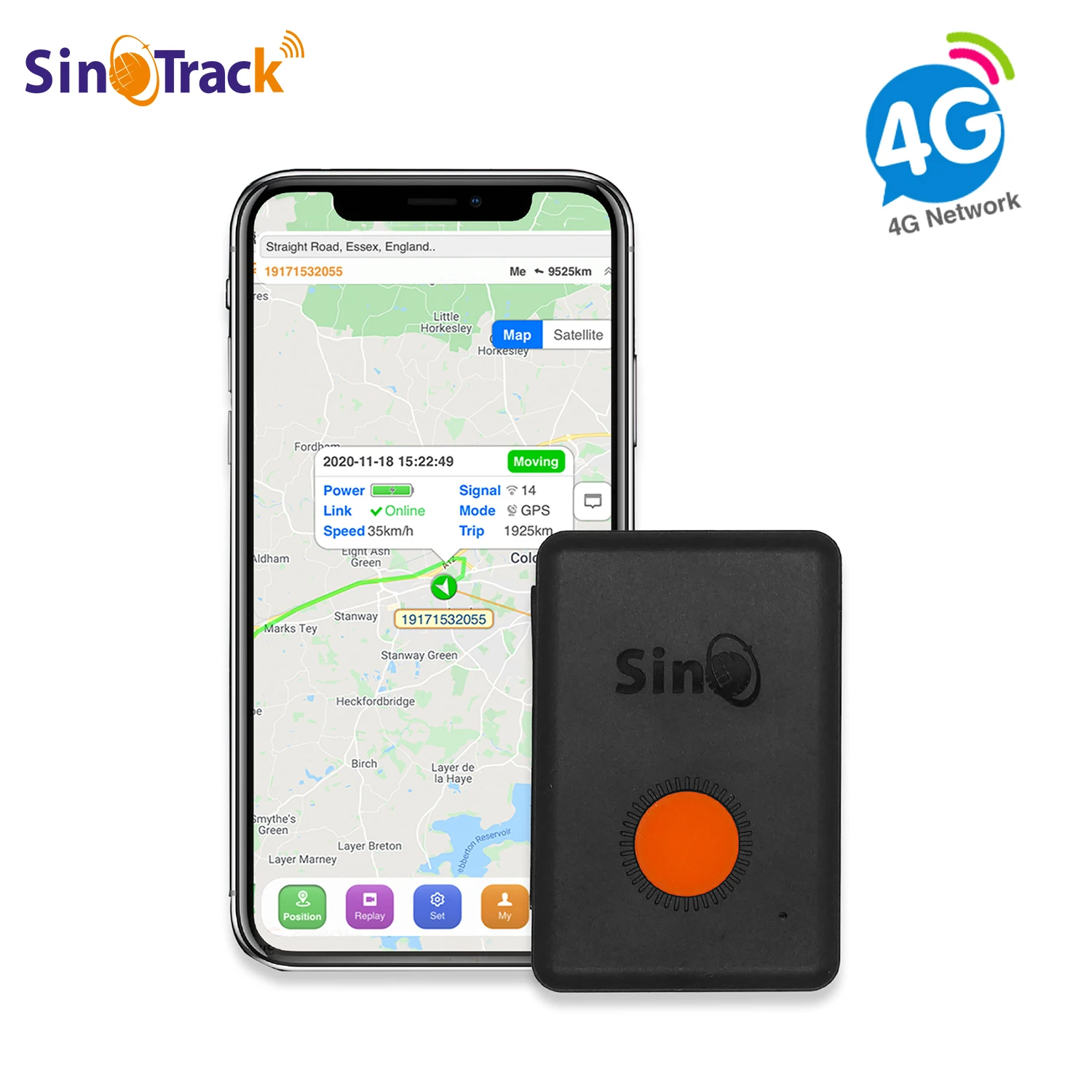 4G SinoTrack ST-904L Mini Big Builtin Battery Waterproof GPS Tracker for Kid Personal Car Pet 1005010168097283