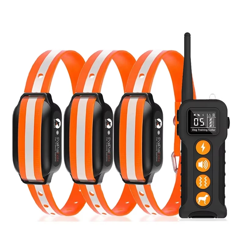 1000M Electric Shock Collar for 1/2/3dogs, Waterproof Dog Training Collar 1005010168460628