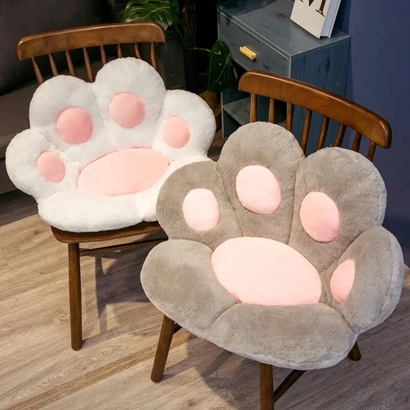 70*60cm Kawaii Cat Paw Plush Toys Cute Soft Stuffed Floor Cushion Chair Sofa Butt Pad for Home Room 1005010176146428