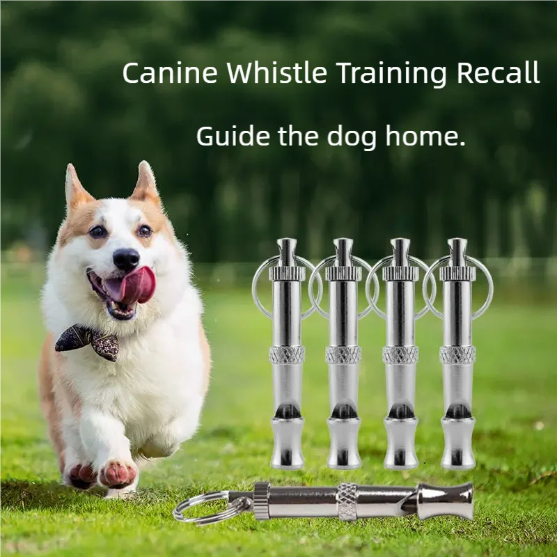 Dog Training Device Ultrasonic High-Frequency Sound Adjustable Dogs Whistle Stainless Steel Durable 1005010180715515