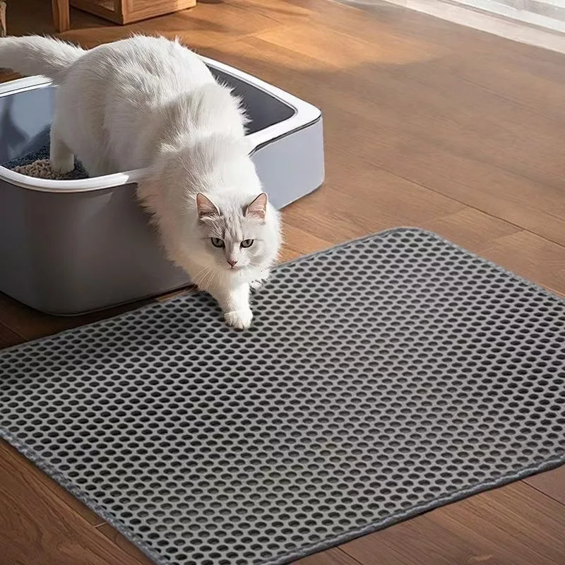 Double-Layer Honeycomb Cat Litter Mat Waterproof Anti-Slip for All Ages Cats Litter Box Floor 1005010195381952